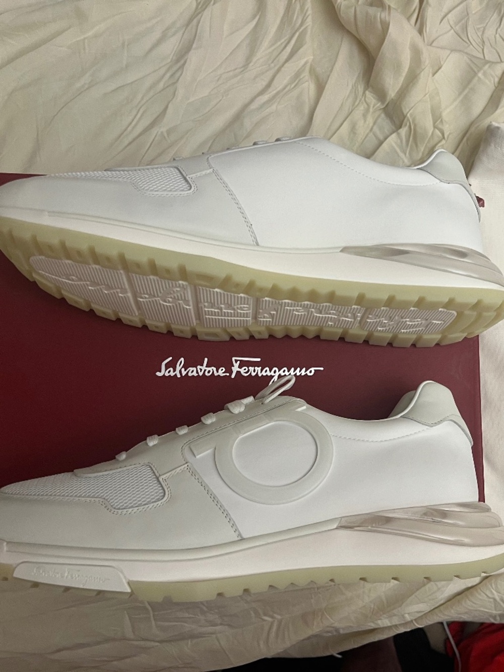 Salvatore Ferragamo Brooklyn 12 13 men’s shoes leather Italy Italian